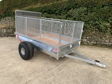 Large Groundcare Trailer with Mesh Sides